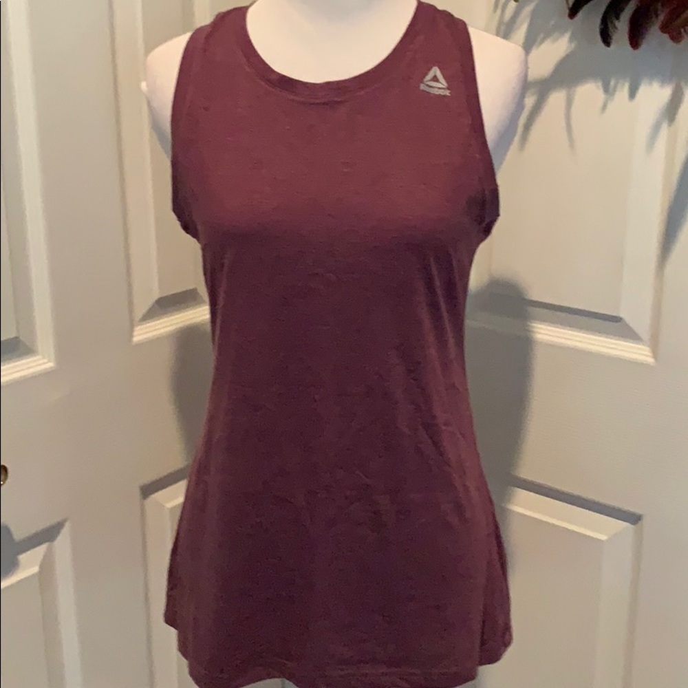 Purple Reebok longer length tank. New without tags